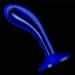 Flawless Clear Prostate Plug 6.0'' Blue