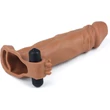 Pleasure X-Tender Vibrating Penis Sleeve #3 brown péniszköpeny