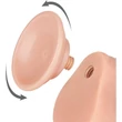 7'' Sliding Skin Dual Layer Dong Flesh dildó herékkel