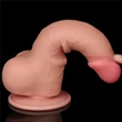 7.5'' Sliding Skin Dual Layer Dong Flesh II dildó herékkel
