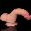 7.5'' Sliding Skin Dual Layer Dong Flesh III dildó herékkel és csúsztatható bőrrel