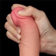 7.5'' Sliding Skin Dual Layer Dong Flesh III dildó herékkel és csúsztatható bőrrel