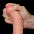 8'' Sliding Skin Dual Layer Dong Flesh I dildó herékkel és csúsztatható bőrrel