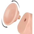 8'' Sliding Skin Dual Layer Dong Flesh III dildó herékkel és csúsztatható bőrrel