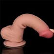 8'' Sliding Skin Dual Layer Dong Flesh III dildó herékkel és csúsztatható bőrrel