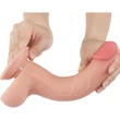 8.5'' Sliding Skin Dual Layer Dong Flesh I dildó herékkel és csúsztatható bőrrel