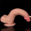 8.5'' Sliding Skin Dual Layer Dong Flesh I dildó herékkel és csúsztatható bőrrel