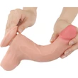 8.5'' Sliding Skin Dual Layer Dong Flesh II dildó herékkel és csúsztatható bőrrel