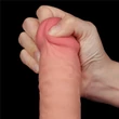 9.5'' Sliding Skin Dual Layer Dong Flesh dildó herékkel és csúsztatható bőrrel