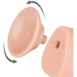 9.5'' Sliding Skin Dual Layer Dong Flesh dildó herékkel és csúsztatható bőrrel