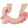 9.5'' Sliding Skin Dual Layer Dong Flesh dildó herékkel és csúsztatható bőrrel
