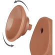 7.5'' Sliding Skin Dual Layer Dong Brown dildó herékkel és csúsztatható bőrrel