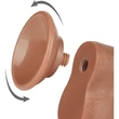 8'' Sliding Skin Dual Layer Dong Brown I dildó herékkel és csúsztatható bőrrel