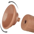 8'' Sliding Skin Dual Layer Dong Brown II dildó herékkel és csúsztatható bőrrel