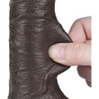 7.5'' Sliding Skin Dual Layer Dong Black III dildó herékkel és csúsztatható bőrrel