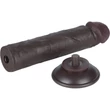 8'' Sliding Skin Dual Layer Dong Black II dildó herékkel és csúsztatható bőrrel