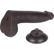 8.5'' Sliding Skin Dual Layer Dong Black I dildó herékkel és csúsztatható bőrrel