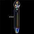 Twilight Gleam Glass Dildo- Prism Glass fenékdugó