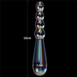 Twilight Gleam Glass Dildo- Rising Ripples fenékdugó