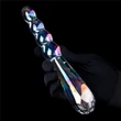 Twilight Gleam Glass Dildo- Rising Ripples fenékdugó