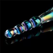 Twilight Gleam Glass Dildo- Rising Ripples fenékdugó