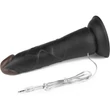 Vibrating Easy Strapon Set 7.5'' Black vibrációs csatolható dildó