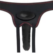 Vibrating Easy Strapon Set 7.5'' Black vibrációs csatolható dildó