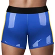Chic Strap-On shorts S/M (32 - 35 inch waist) Blue boxer alsó O-gyűrűvel