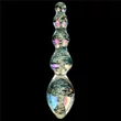 Glow-in-the-dark Twilight Gleam Glass Dildo-Tantalizing Orbs fenékdugó világító