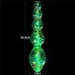 Glow-in-the-dark Twilight Gleam Glass Dildo-Tantalizing Orbs fenékdugó világító