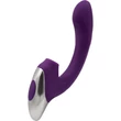 TITANZ 8" SILICONE RECHARGEABLE VIBRATOR IN PURPLE g-pont és csiklóizgató lüktető vibrátor