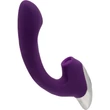 TITANZ 8" SILICONE RECHARGEABLE VIBRATOR IN PURPLE g-pont és csiklóizgató lüktető vibrátor