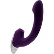 TITANZ 8" SILICONE RECHARGEABLE VIBRATOR IN PURPLE g-pont és csiklóizgató lüktető vibrátor