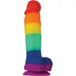 Colours Pride Edition 5 inch dildó Rainbow herékkel