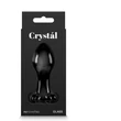 Crystal - Flower - Black fenékdugó