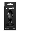 Crystal - Heart - Black fenékdugó talppal