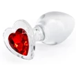 Crystal - Desires - Red Heart - Medium fenékdugó