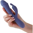 Obsessions - Scarlett - Dark Blue nyuszi formájú csikló és g-pontos vibrátor