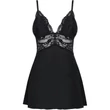 810-BAB-1 babydoll & tanga fekete S/M