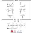 818-SEG-1 3 pcs fehérnemű szett fekete  S/M