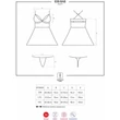 838-BAB-3 babydoll & tanga piros L/XL