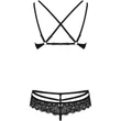 860-SET-1 2 pcs fehérnemű szett fekete S/M