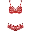 2 pcs fehérnemű szett piros  S/M