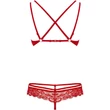 2 pcs fehérnemű szett piros  S/M