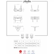 Heartina 3 pcs fehérnemű szett L/XL