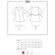 Satinia robe köntös fekete L/XL