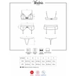Wonderia set 3pcs fehérnemű szett fekete  S/M