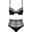 Sharlotte 2-pcs fehérnemű szett fekete L/XL