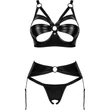 Armares 3-pcs crotchless fehérnemű szett  M/L