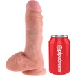 8" Cock with Balls  Light dildó herékkel